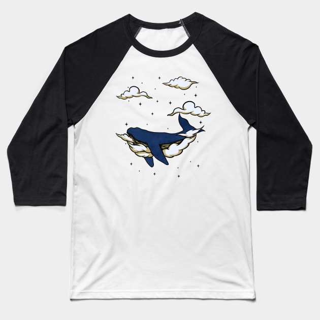 Flying Whales Baseball T-Shirt by bayartid